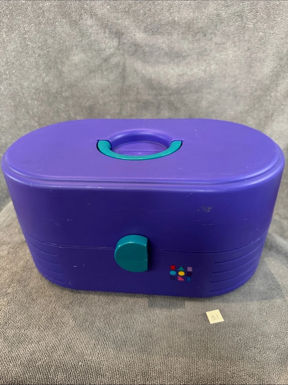 VTG 90’s Caboodles On-The-Go Girl Make-Up Purple Teal Retro Organizer